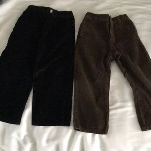 3T black and Brown boys corduroy pants